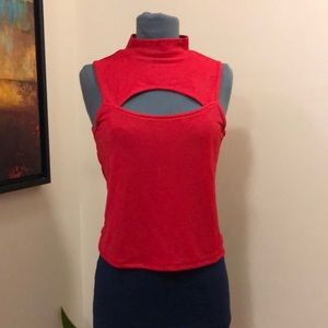 Preloved Red Sleeveless Tops